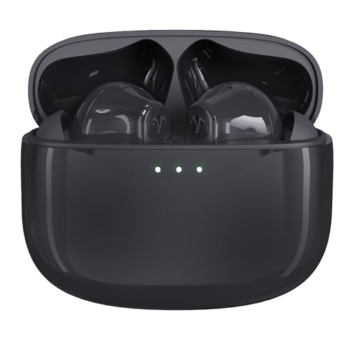 Image of Soundwave A1 Plus (2025 Edition) Active Noise Cancelling Earbuds, 6 Mics, 48H Total Playtime, 15 Mins = 6 Hours Playtime - Black