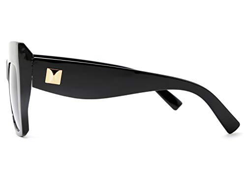 FEISEDY Retro Overesized Cat Eye Sunglasses Women Men Square Cateye UV400 Sunglasses B26294