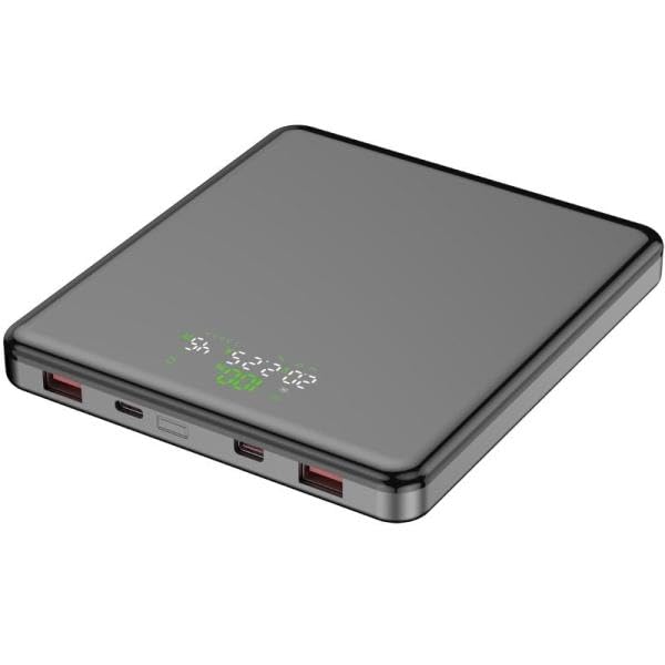 Powerbank 20000mAh Leotec LEPOW100W20G- 100W- Gris- Incluye Cable USB Tipo-C