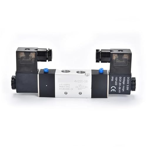 Distributeur pneumatique 220V 4V220-08 à double commande électrique - 2