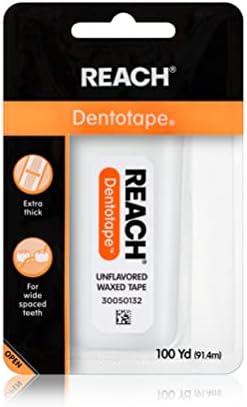 Dentotape Extra Wide Unflavored Floss, Waxed, 100yds [Personal Care]