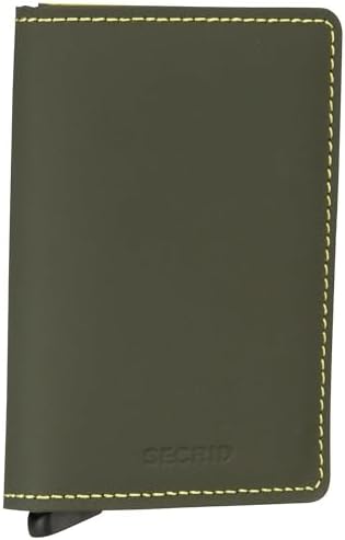 Secrid Slim Matte Wallet, Green and Lime, One Size, Modern, Green...