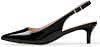 Tacones Kitten GENSHUO para Mujer, Punta Cerrada, Slingback 2