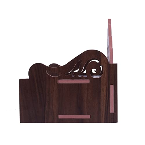 CrazyInk Wooden Readymade Wall Hanging Puja Temple for Home God Stand for Pooja Room Mandir Wood Devghar Stand for Office and Shop Crazyink-513 1