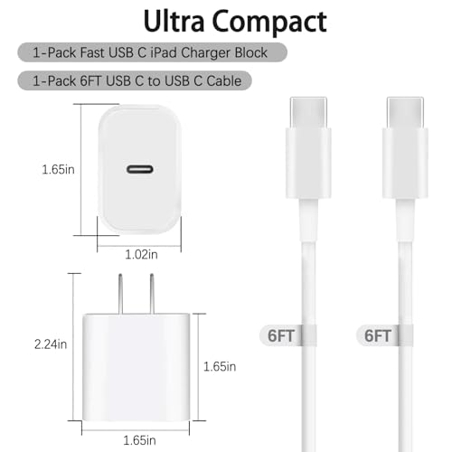 image for Blechmeki iPad Fast Charger,iPad Charger Fast Charging USB C Wall Char
