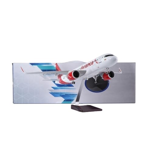 Modelo de avión Boeing 787 Avianca escala 1/80 en aleación de 47 cm con luces