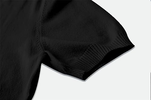 Image of DAIMIDY Women's Short Sleeve Sweater V Neck Summer Knit Tops | Business Casual Tops| Soft,Lightweight,Breathable and Comfortable| Perfect for Shopping,Date,Vacation,Daily Wear Etc.