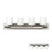 Vanity Bath Light Bar Interior Lighting Fixtures Over Mirror Modern Glass Shade, Hollywood Style Wall Sconce for Makeup Dressing Table (Brushed Nickel, 4 - Lights)