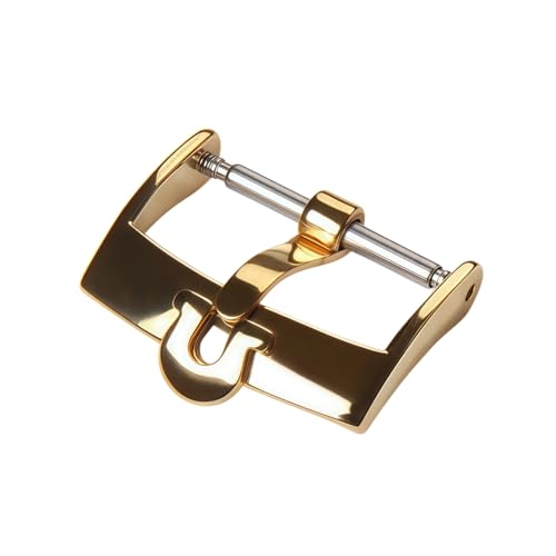 ROUREOX Acero Inoxidable 316L Hebilla de Espiga Correas de Cuero para Reloj Cierre de Repuesto Accesorios de Reparación para Omega De Ville Series-Oro 20mm ROUREOX Acero Inoxidable 316L Hebilla de Espiga Correas de Cuero para Reloj Cierre de Repuesto Accesorios de Reparación para Omega De Ville Series-Oro 20mm