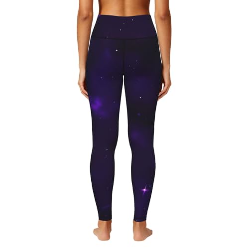 Leggings con estampado estrellado Galaxy Starry Space, conjuntos cómodos para ejercicio 4