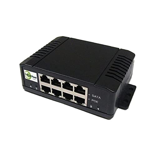 4-Port GigE PoE Midspan Injector 100W per Port, 20-60VDC