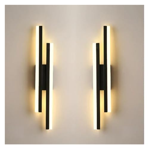 Wall lamp, LED寝室の壁ランプ壁燭台銅ラインパイプアクリルランプシェード屋内照明リビングルーム廊下照明器具と互換性あり(Gold right)