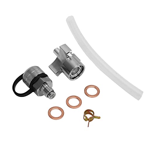 Válvula de drenaje de aceite M12*1,5 kit de acero inoxidable con manguera flexible 7
