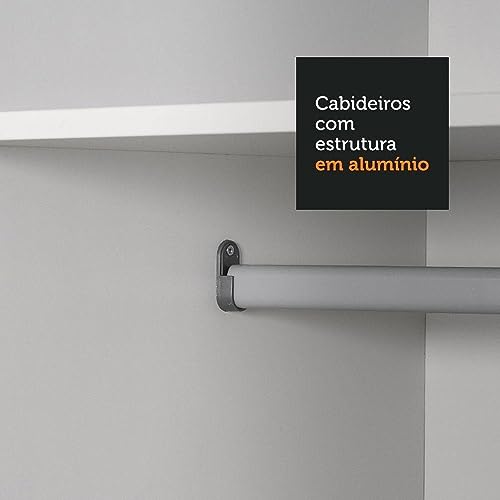 Guarda-roupa 3 Portas de Correr com Espelho 3 Gavetas Madesa