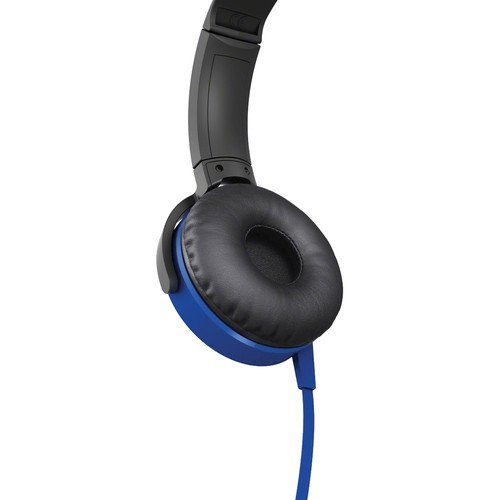 Sony Premium Powerful Lightweight Extra Bass Stereo Headphones With In-Line Microphone And Remote For Apple Iphone/Android Smartphone (Blue) #TOP4