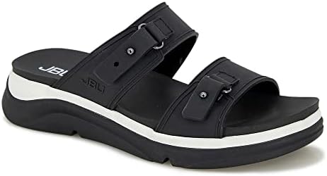 JBU by Jambu Women's Fenton Water Ready Slide Sandal, Black Opaque, 9 | Image 3