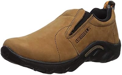 Merrell Jungle Moc Moccasin for Big Kids - Brown Nubuck, US Size 2 Unisex