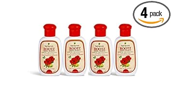 Rajah Ayurveda ROOTZ Shampoo 100ml (Pack of - 4) ? |Royal Ayurvedic Treatment for your Hair with Goodness of Hibiscus, Brahmi, Neem and Shirakakai| Ayurvedic & Paraben Free|