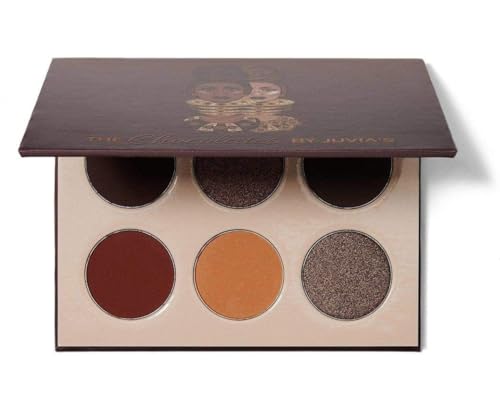 Juvia's Place Palette The Chocolates - Rich Dark Chocolate, Tan, Auburn, Shades of 6, Professional Eye Makeup, Pigmented, Makeup Palette for Eye Color & Shine
