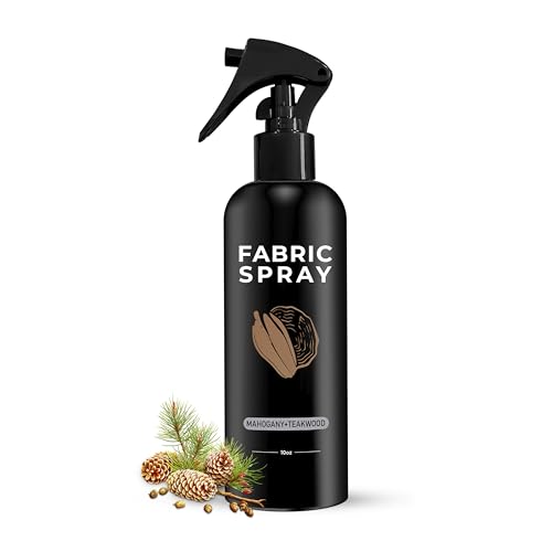 605Products Linen & Fabric Spray - Home Fragrance Freshener for Bedding & Laundry, Natural Deodorizer with Essential Oils - Mahogany Teakwood (10oz)