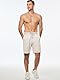 JMIERR Herren Textur Kurze Hosen mit 3 Taschen 2025 Sommer Casual Loose Shorts Elastische Taille Beige L