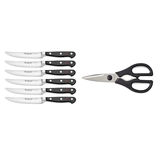 WÃSTHOF Classic 6-Piece Steak Knife Set & Come Apart Kitchen Shears
