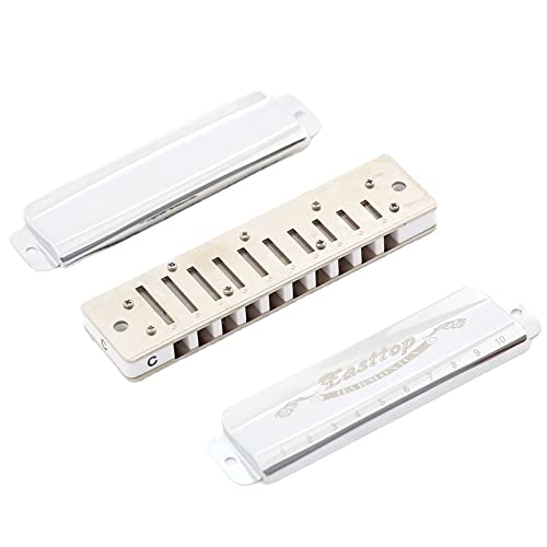 Harmonica Diatonic 10 trous harmonica ABS Comb orgue C – key Blues harpe instrument top East t008 pour débutants - Les Beatles, Paul McCartney, John Lennon, RIngo Starr, George Harrison Harmonica Diatonic 10 trous harmonica ABS Comb orgue C - key Blues harpe instrument top East t008 pour débutants – Image 7