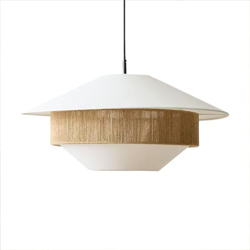 HUAYUSE Modern Minimalist Living Room Hanging Lamp Wabi-sabi Style Fabric