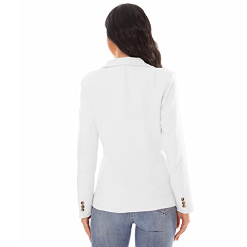 Women's Notched Lapel Lightweight Casual Work Office Blazer Jacket4