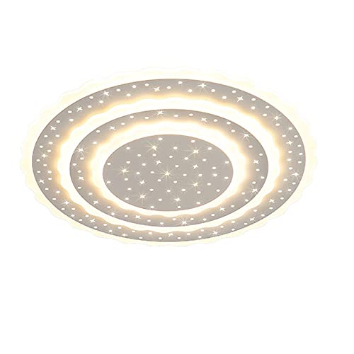 Luminaire LED moderne rond lumière chaude pour le salon