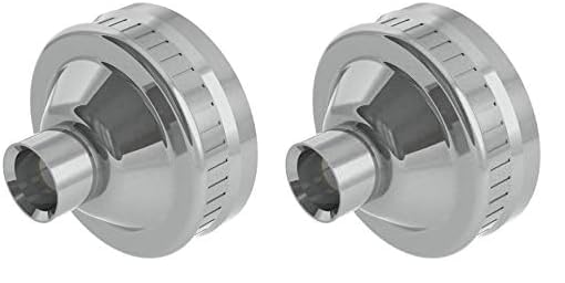 AlbionEngineering 426-G01 2" Threaded Steel Front Cap for Standard Metal Nozzles (Pack of 2)