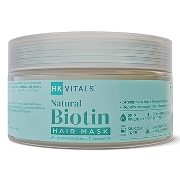 Miniatura 2 de Mascarilla capilar de biotina con extracto de cebolla roja y aceite de coco, crema de spa para el cabello para mujeres y hombres, fortalece el