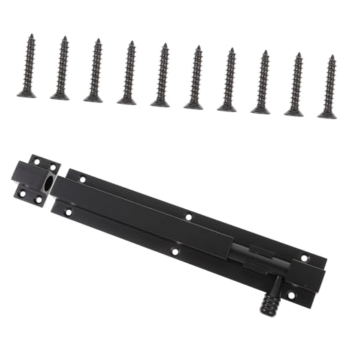 Angoily enchufar hub batom cerraduras neveras negras doors simple lock pestillo golpe oro Gancho cerradura de puerta portátil perno de barril bloqueo deslizante aleación de aluminio Black