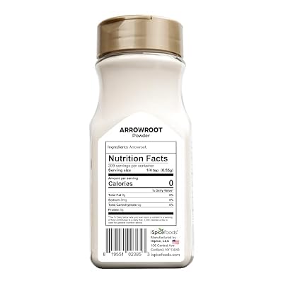 iSpice Premium Arrowroot Powder |Natural Thickener Arrowroot Flour |Gluten-Free Arrowroot Starch| Non -GMO Arrow Powder | 6oz (170g)