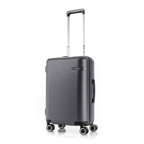 Image of Samsonite Trolley Bag Suitcase for Travel | STAREN 55 Cms Polycarbonate Hardsided Small Check-in Luggage Trolley Bag, Graphite