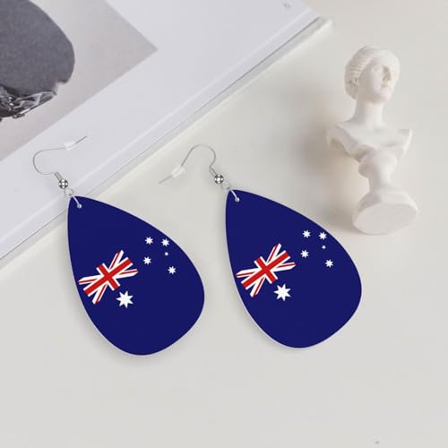 Leather Earrings Dangle Earrings Lightweight Teardrop Earrings for Women4