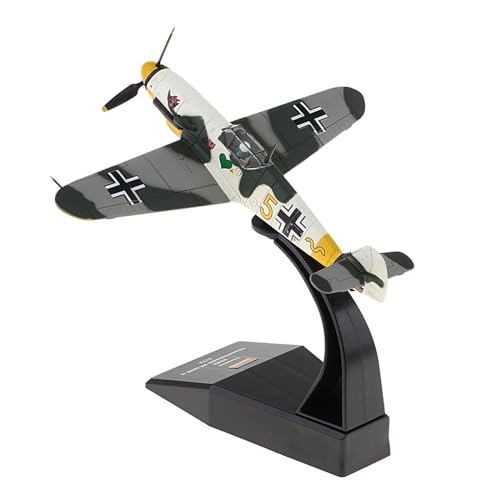 Avión Bf-109 réplica diecast compacta escala 1:72 para colecciones sin espacio 3