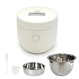 BANU Low Carb Rice Cooker – 4 Cups(white rice), 2 cups(Low carb rice) 7 Preset Functions, 20-Hr Timer, Led Touch, Auto Keep Warm – Healthy Cooking for Keto and Low Glycemic Diets – White / 8-Cup (Cooked) (4-Cup UNCOOKED) Digital Rice Cooker and Food Steamer