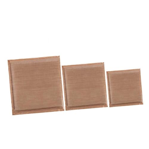 HORIALENCE 3個 ヒートプレス枕 耐熱テフロン製 転写用高耐久アイロンマット 各入り 厚手高反発で平坦な熱圧保護クッション シャツ バナー用