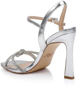 Jewel Badgley Mischka Madison Stiletto Sandals with Rhinestone Knot Detail - Image 7