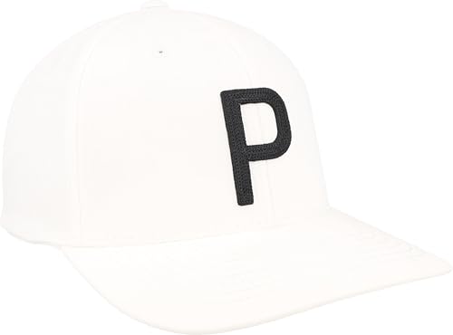 Puma Golf Men's Standard Heritage P Cap, White Glow-...