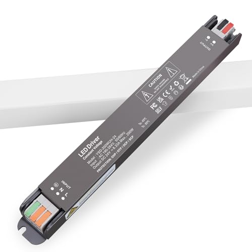 YAYZA! Trafo LED 24V 200W, Transformador LED 200W AC 230V a DC 24V, Fuente de alimentación LED Corriente continua de baja tensión Driver LED de voltaje constante para cámaras CCTV LED