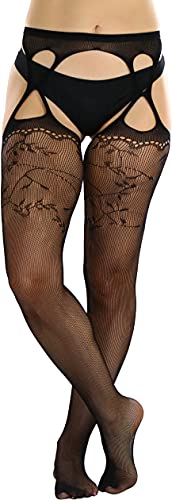 Image of ToBeInStyle Women's Suspender Pantyhose