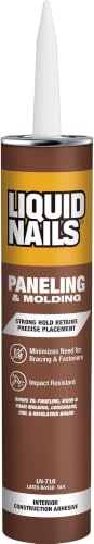 Liquid Nails 10 oz. Paneling &amp; Molding Construction Adhesive (Low VOC), Off White/Tan (Pack of 6)