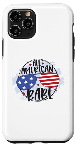 Babe 4th of July All American Patriotic USA   y X}zP[X iPhone 11 Pro p