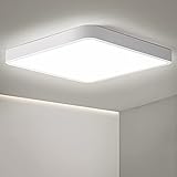 ▶ Iluminación moderna: este panel LED plano utiliza 110 ledes SMD2835 de alta calidad para garantizar una emisión de luz uniforme. La luz emitida es suave y sin parpadeos, también puede proteger los ojos de irritaciones.