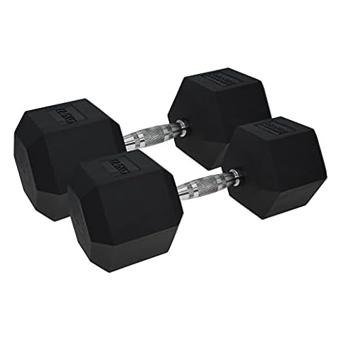 Urban Fitness PRO Hex Dumbbell - Rubber Coated (Pair) Cover