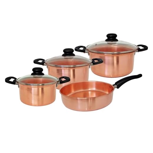 Jogo de Panelas em Cobre 4 peças premium