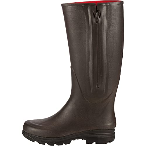 Parforce Gummistiefel mit Reißverschluss und Neoprenfutter Braun 41