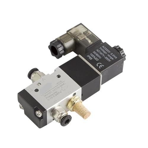 Vanne pneumatique 3V110-06 électrovanne 3 voies commande air gaz 8mm NC - 6